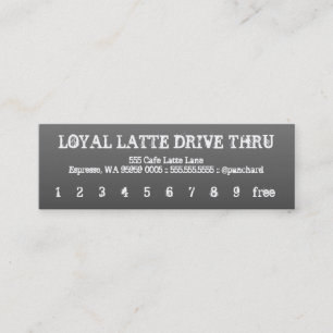 Loyalty Latte Drive-Thru Broken Card