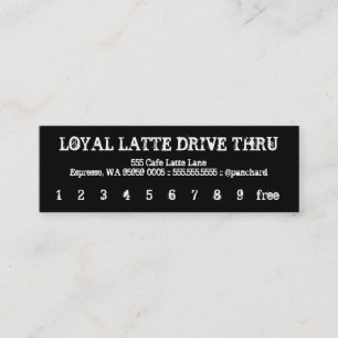 Loyalty Latte Drive-Thru Broken Card