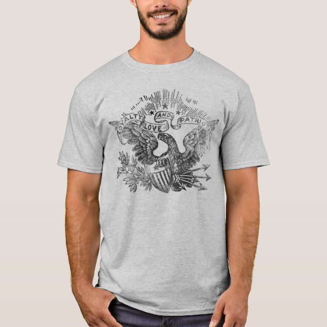 Loyalty, Love and Patriotism T-Shirt (Front)