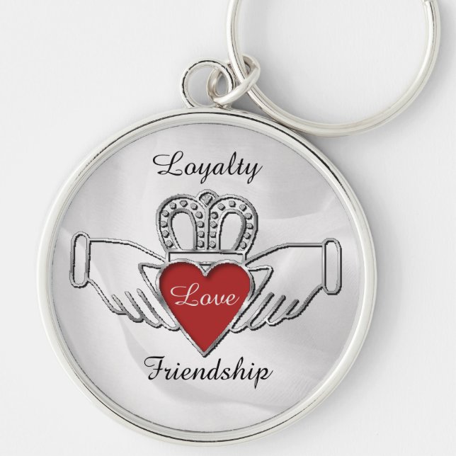 Loyalty Love Friendship Claddagh Key Chain (Front)