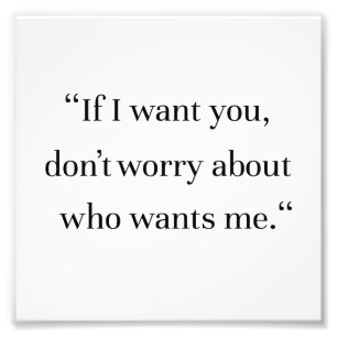 Loyalty Love Relationship Partnership Saying Photo Print