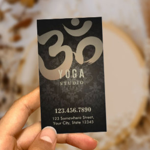 Loyalty Punch   Vintage Damask Yoga Instructor Card