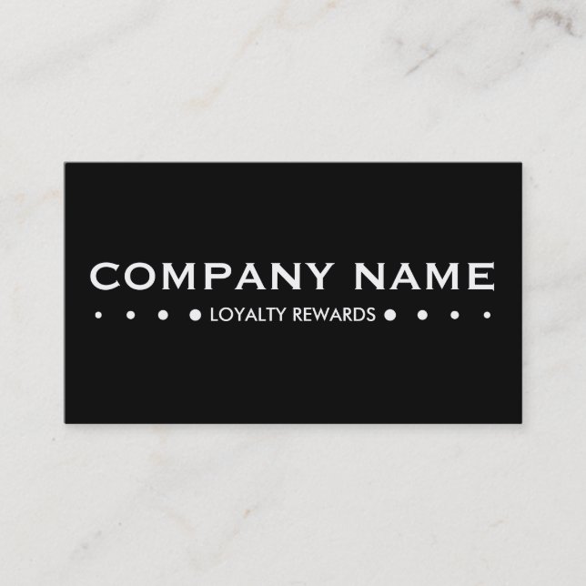 LOYALTY pyramid punch card (colour customizable) (Front)