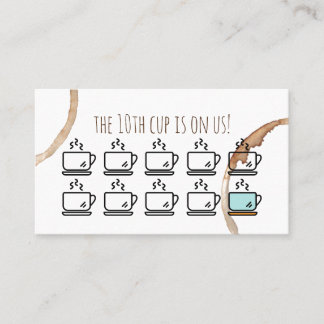 loyalty rewards card coffeeshop cafe