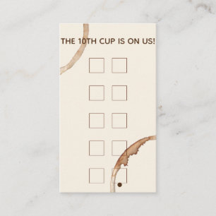 loyalty rewards card coffeeshop cafe
