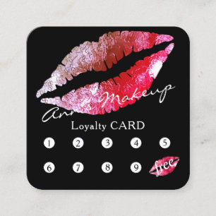 Loyalty square card makeup artist