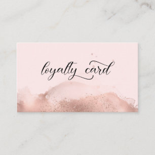 Loyalty Watercolor 5 Nails Lashes Carte de visite