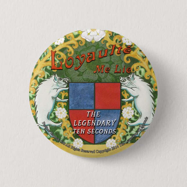 Loyaulté me lie badge 2 inch round button (Front)