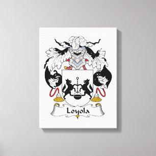 Loyola Family Crest Canvas Print