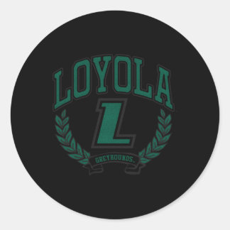 Loyola Maryland Greyhounds Victory Classic Round Sticker