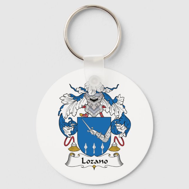 Lozano Family Crest Keychain (Front)