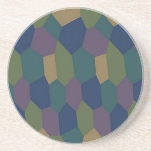 Lozenge Camouflage Coaster