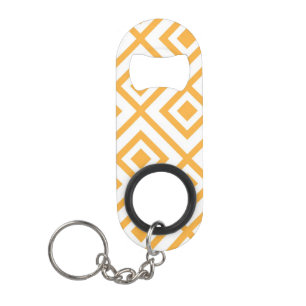 Lozenge shaped geometric pattern mini bottle opener