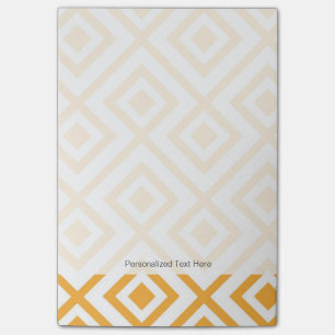 Lozenge shaped geometric pattern post-it notes