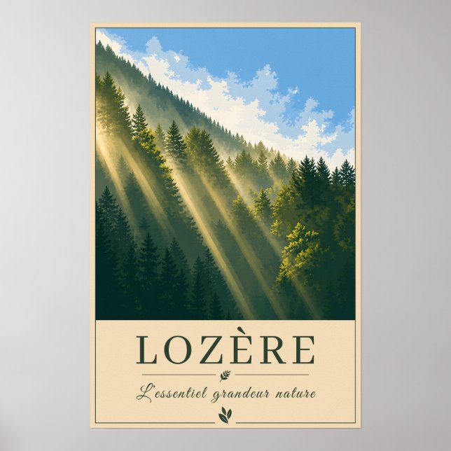 Lozère – Sunshines – Vintage Travel Poster (Front)