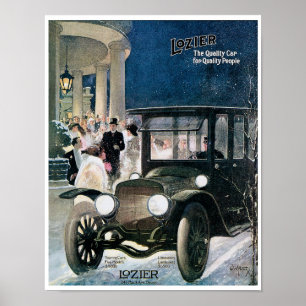 Lozier Automobile Vintage Ad Art Posters
