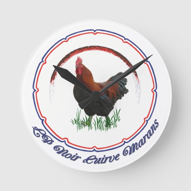 LP French Black Copper Marans Clock (Front)