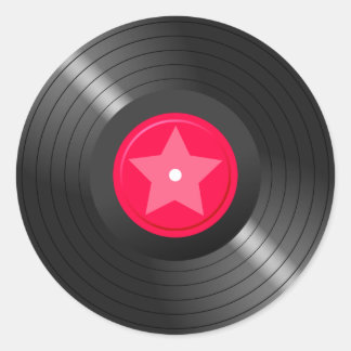 LP Record02 Classic Round Sticker