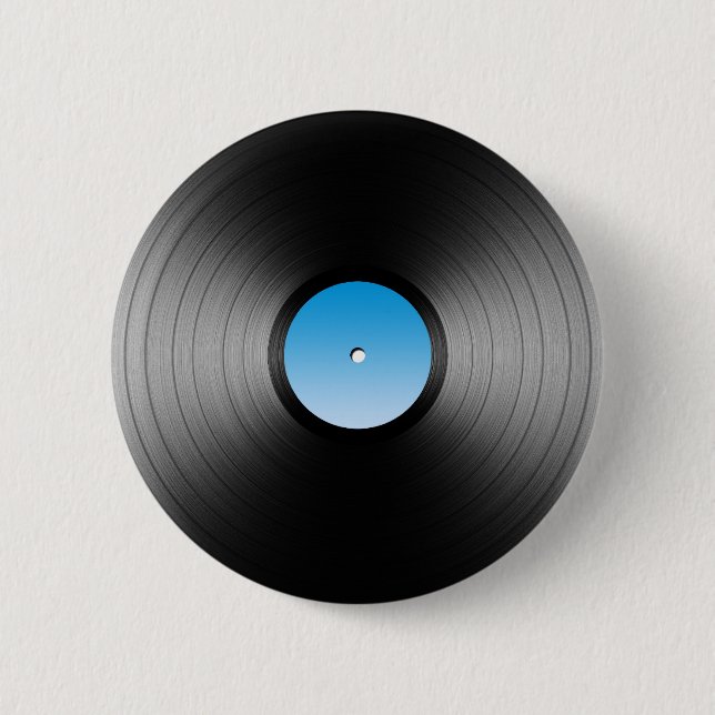 LP Record 2 Inch Round Button (Front)