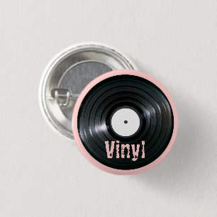 LP Record Series 1 Inch Round Button