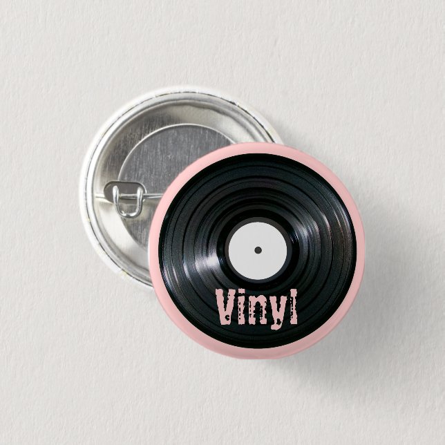LP Record Series 1 Inch Round Button (Front & Back)