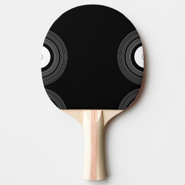 Lp vinyl on black ping pong paddle (Front)