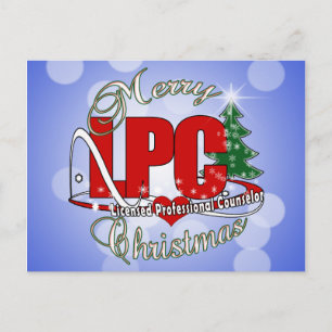 LPC CHRISTMAS  Licensed Professional Counsellor Holiday Postcard