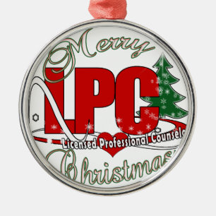 LPC CHRISTMAS  Licensed Professional Counsellor Metal Ornament