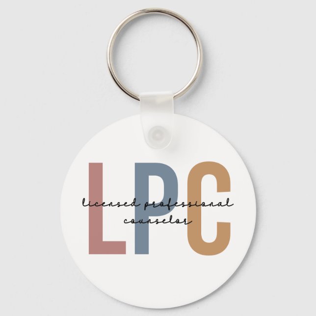 LPC Licensed Professional Counsellor Keychain (Front)