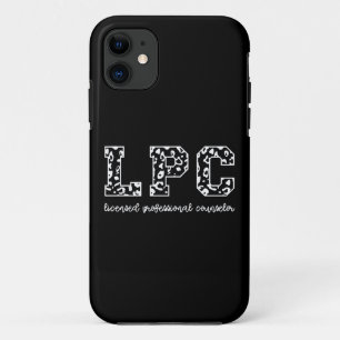 LPC Licensed Professional Counsellor Leopard Print iPhone 11 Case