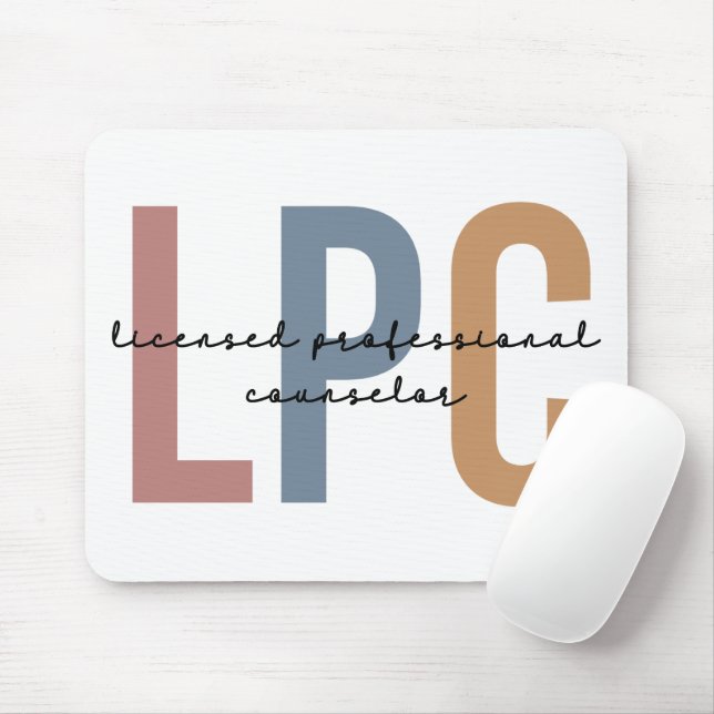 LPC Licensed Professional Counsellor Mouse Pad (With Mouse)