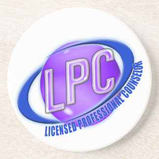 LPC SWOOSH LOGO LICENSED PROFESSIONAL COUNSELOR COASTER