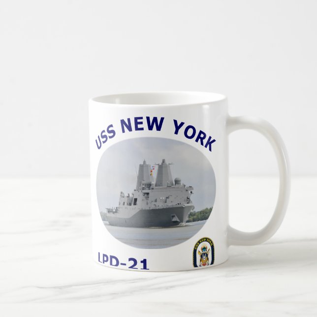 LPD 21 USS New York Coffee Mug (Right)