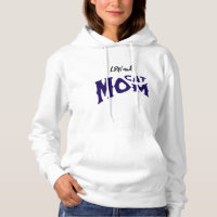 LPN Cat Mom Black/ Blue on White Typography