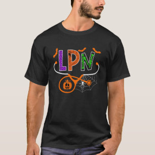 LPN Licensed Practical Nurse Halloween Pumpkin Ste T-Shirt
