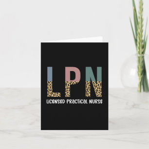 LPN Licensed Practical Nurse LPN Graduation Gift Card