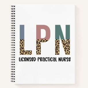 LPN Licensed Practical Nurse LPN Graduation Gift Notebook