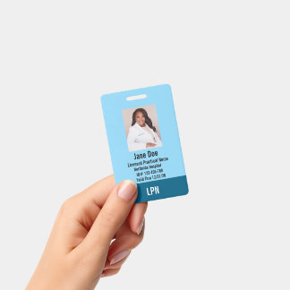 LPN, Licensed Practical Nurse, Photo ID Badge