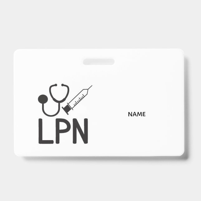 LPN Name Badge (Front)