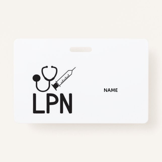 LPN Name Badge (Front)