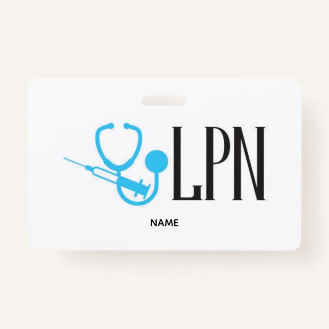 LPN Name Badge (Front)