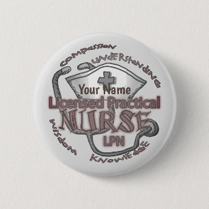 LPN Nurse Axiom 2 Inch Round Button