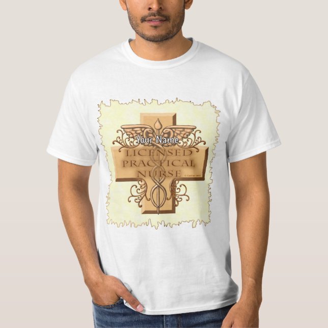 LPN Nurse Caduceus T-Shirt (Front)
