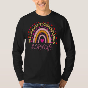 Lpn Nurse Leopard Rainbow Nurse's Week T-Shirt