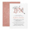 LPN pinning ceremony invitation, rose gold glitter