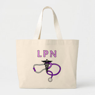 LPN Stethoscope Large Tote Bag