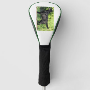 LR black lab full Golf Head Cover