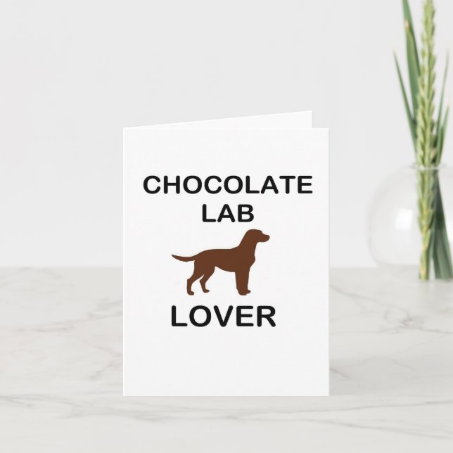 LR chocolate lab lover Card (Front)