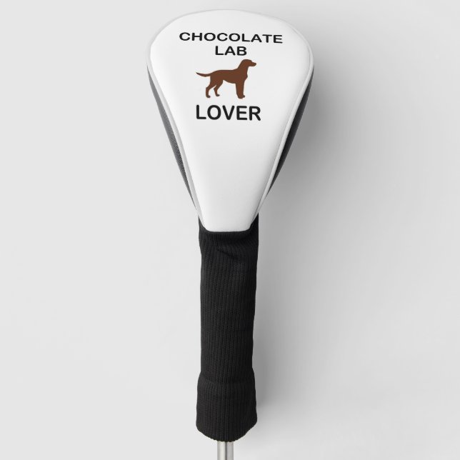 LR chocolate lab lover Golf Head Cover (Front)