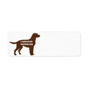LR chocolate lab name silhouette
